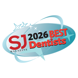 SJ Magazine Best Dentists 2026 award badge